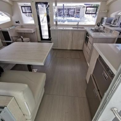 Used Sail Catamaran for Sale 2016 Leopard 40 Layout & Accommodations